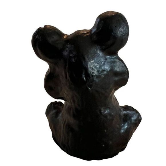 Vintage Black Bear Resin Googly Eyes Mini Figurine 2 1/2 Inches Tall - Picture 3 of 6